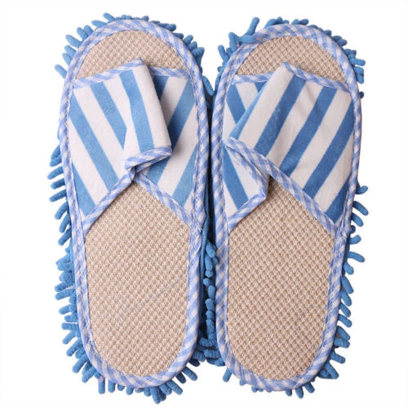 

Microfiber Durable Cleaning Slippers Mop Floor Wipe Dust Multifunction Shoe Home