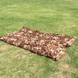 2x5 м Военная, камуфляжная, сетчатая desert Camouflage камуфляжная сеть наружное укрытие от солнца дерево дома Охота Кемпинг пустынная камуфляжная