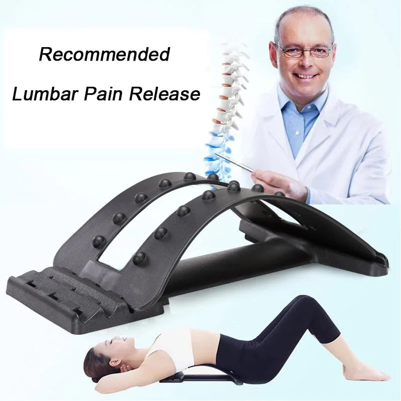 Lumbar Traction Device Neck and Waist Pain Relief Massager Cervical