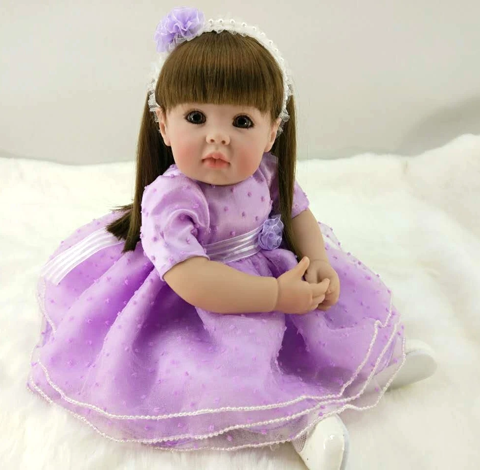 

50cm Baby Reborn Soft Silicone Vinyl Doll Toys bebe handmade simulation House Play Toddlers Girl Baby birthday gifts Doll