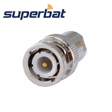 Superbat BNC-FME адаптер BNC штекер к FME прямой штекер мужского типа RF коаксиальный адаптер разъем