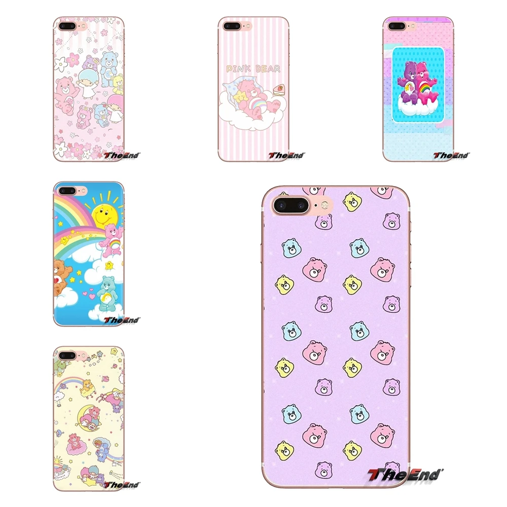 

For Huawei G7 G8 P7 P8 P9 P10 P20 P30 Lite Mini Pro P Smart Plus 2017 2018 2019 cute Care Bears Transparent Soft Shell Covers