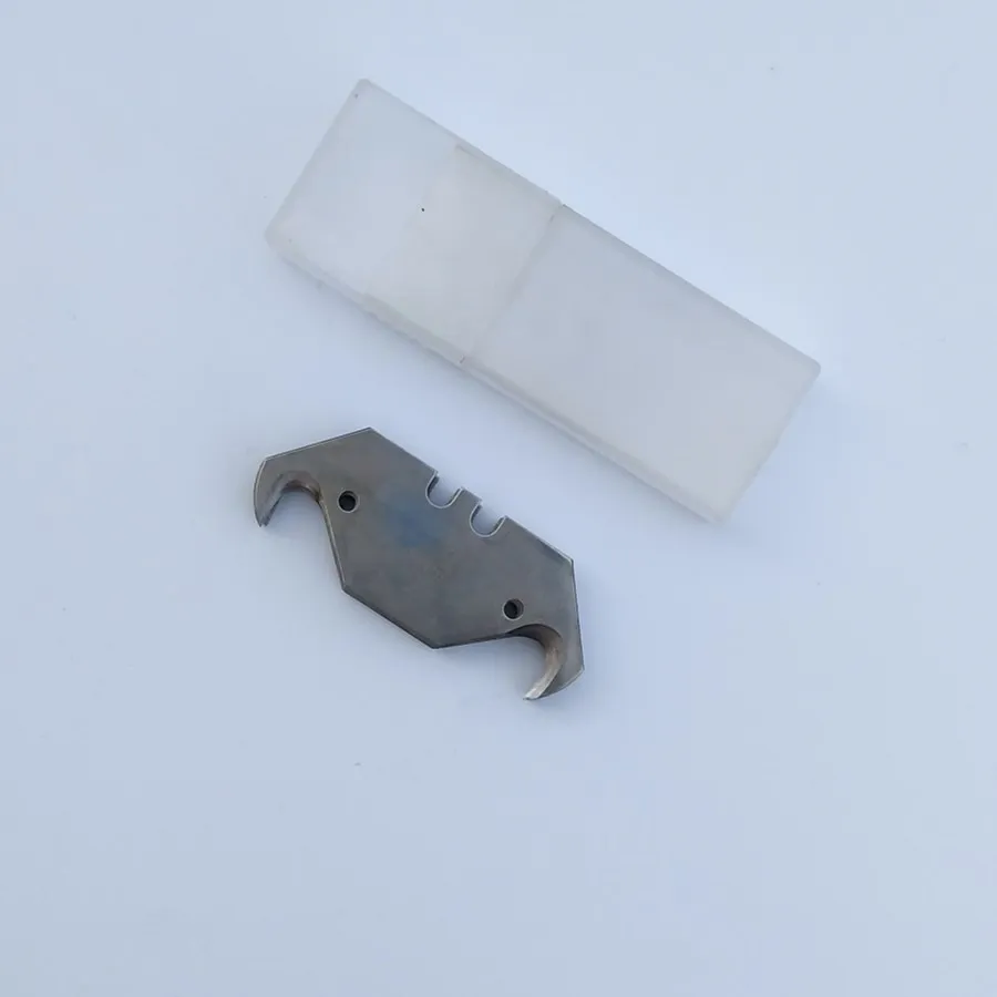 Сверхмощный SK5 стальной крюк лезвие для коробки резак нож для резки ковровых покрытий нож-крюк остроконечные лезвия 10 шт