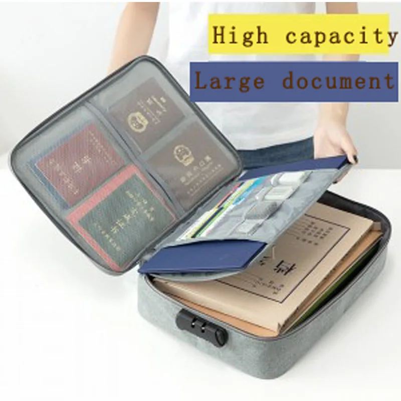 

JXSLTC cationic multi-function document storage bag multi-layer large-capacity archive ticket file account passport sorting bag