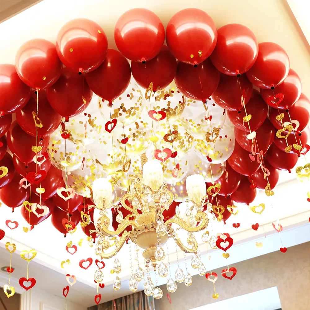

100pcs the red Water Balloons 1.2g Toys Party Filling Bombs Toy Adult Children Latex Balloon Toys Multicolor Toys Children