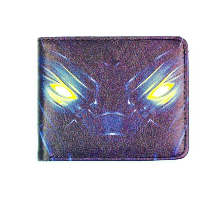 

T'Challa Black Panther pu wallets super heros The Avengers Fantastic Four Black Panther purse money zip purse