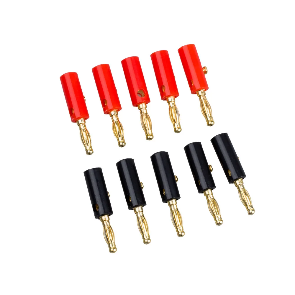 10 X Audio Speaker Screw Banana Gold Plate Plugs Connectors 4mmin Tool