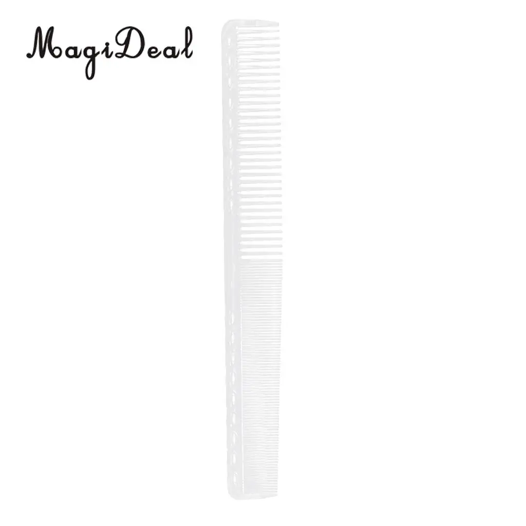 Clear Hair Cutting Comb Barber Hairdressing Hairstyling Salon Plastic Comb