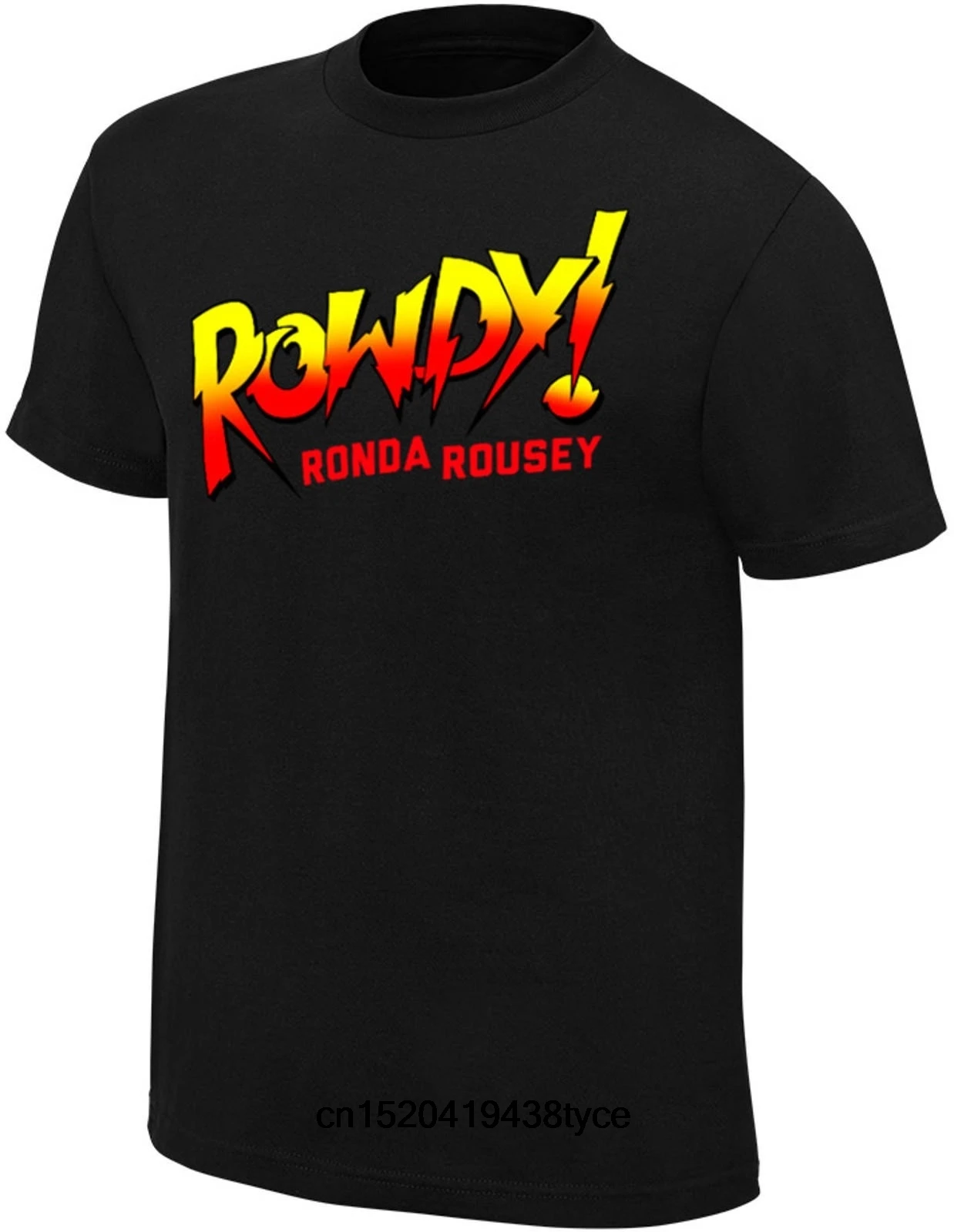

Rowdy Ronda Rousey BLACK OFFICIAL AUTHENTIC T-SHIRT