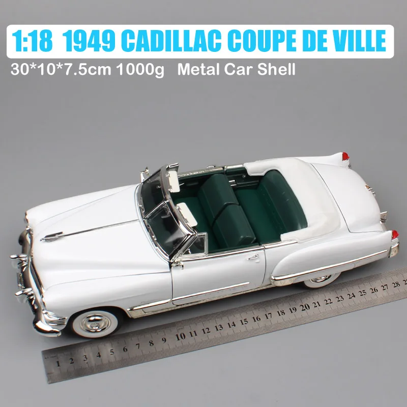 1:18 большой масштаб классический старый роскошный 1949 CADILLAC COUPE DE VILLE конвертируемый DEVILLE Diecasts транспортные средства и автомобильные игрушки модель реплики - Цвет: 1949 CADILLA DEVILLE