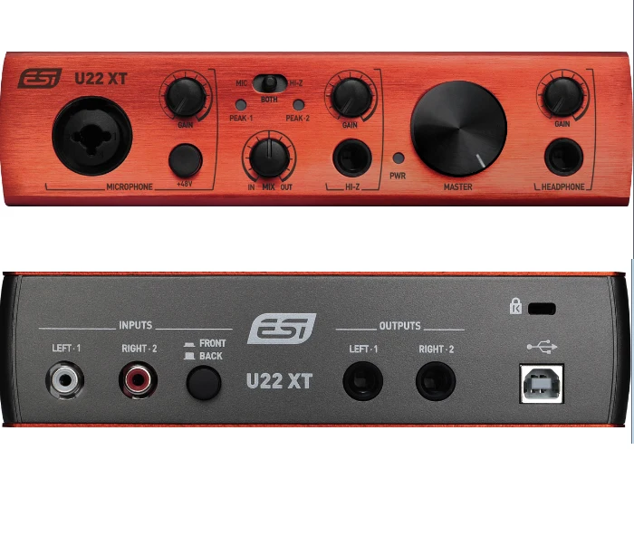 2017 New ESI U22XT USB Audio Interface Portable USB sound card