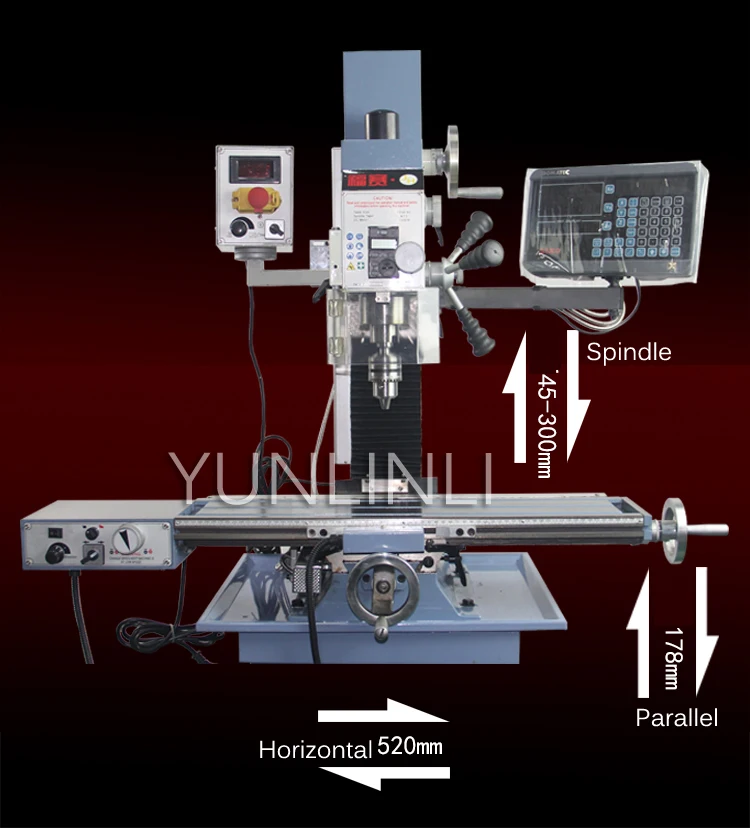 25 мм Multi-function Настольный сверлильный и фрезерный станок промышленный металлообрабатывающий станок FS-25V