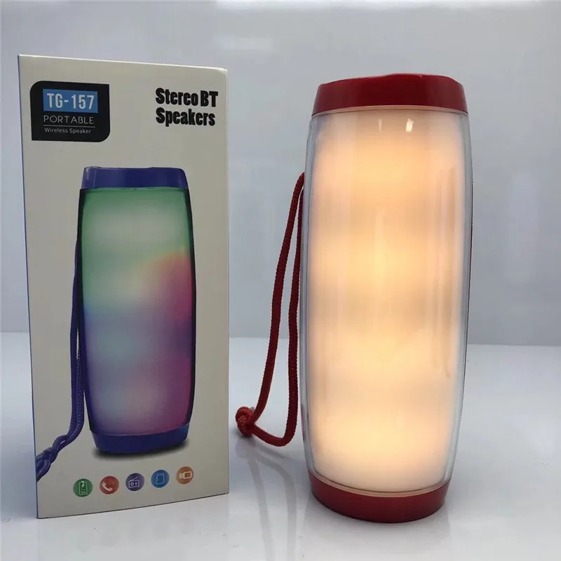 Waterproof  Bluetooth Wireless Speaker  led Light sports loudspeaker music columns With TF mp3 player for phone xiaomi lordzmix (15)