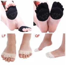 Модные женские носки для йоги, короткие носки с пятью пальцами, носки с полуладонями, летние короткие носки на высоком каблуке без застежек, носки для ухода за ногами