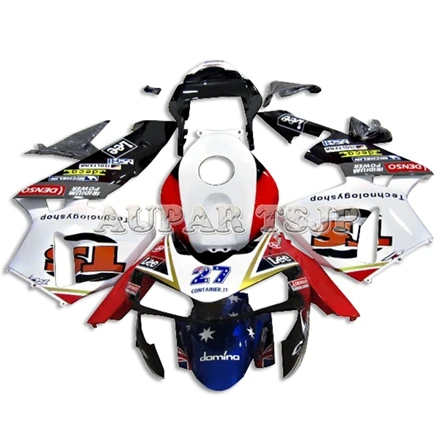 Полные Обтекатели для Honda CBR600RR F5 2003 2004 впрыскивание, АБС-пластик электронный атомайзер-красный белый синий с черными понижающими