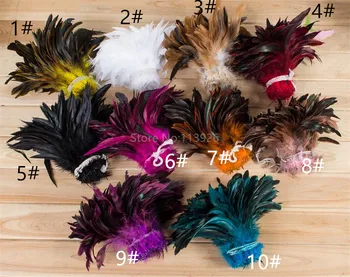 

1 lot pheasant feather fringe 5-8" chicken feathers trim decorative craft feathers plumes no White color