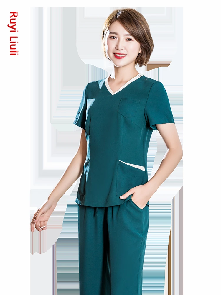 Одежда для похудения и пластиковой работы Корейская медицинская красота хирургический костюм Стоматологическая пластиковая униформа медсестры цвет соответствующий костюм