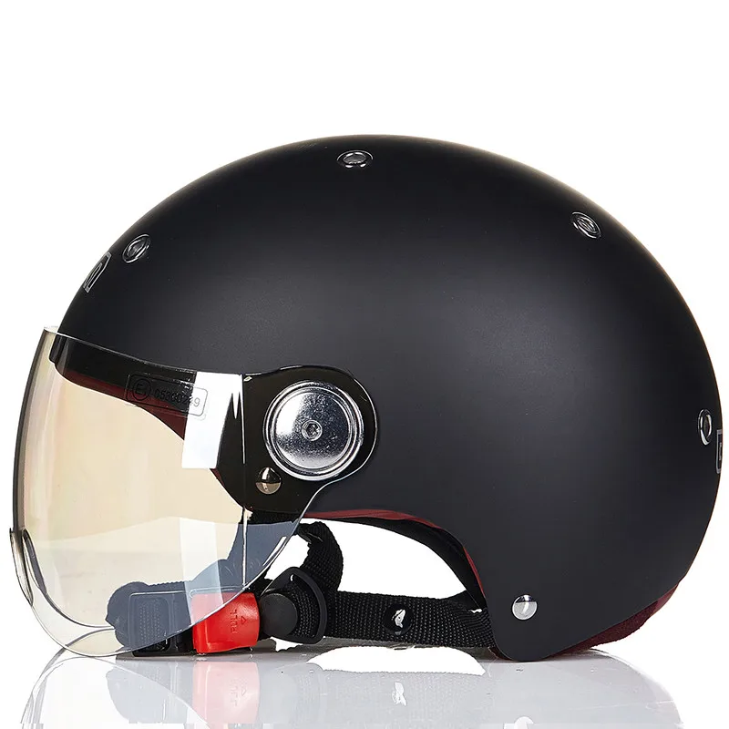6 BEON Мода moto rcycle шлем Чоппер Половина лица винтажный шлем Casque Casco мото cicleta Capacete шлемы унисекс - Цвет: 6