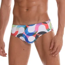 Мужская короткая одежда для плавания, мужские плавки с фламинго, плавки, бикини, низкая талия, с мешочком для пениса, купальный костюм, мужской сексуальный купальник, шорты для серфинга