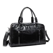 Из натуральной кожи Для мужчин Дорожная сумка Bolsas де Viaje Organizadoras коровьей молния Чемодан организатор кожа Для Мужчин's вещевой мешок