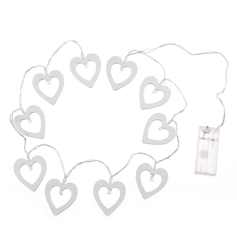 Battery Powered 10 LED Wooden Heart Shape String light Garden Birthday Event Party Christmas Decoration Xmas String Fairy Light Battery Powered 10 LED Wooden Heart Shape String light Garden Birthday Event Party Christmas Decoration Xmas String Fairy Light