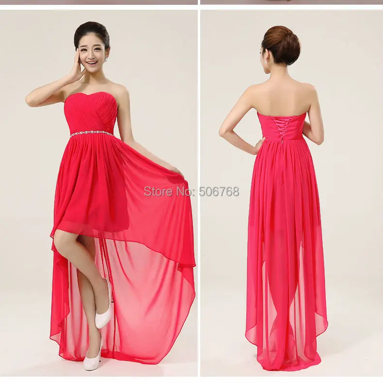 Красное Шифоновое Платье фото 21