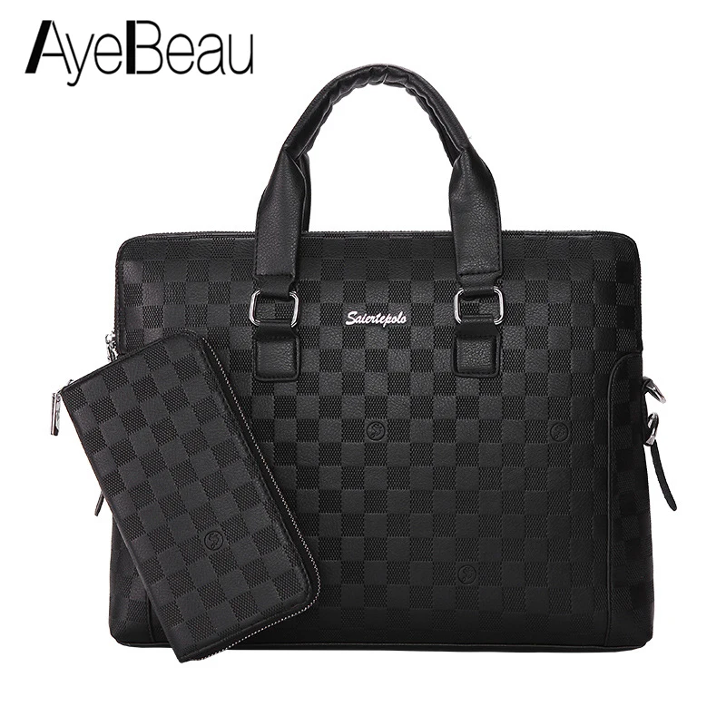 

Portable Office Work Business Male Messenger Bag Men Briefcase For Document Laptop Computer 15.6 Handbag Portfolio Satchel 2018