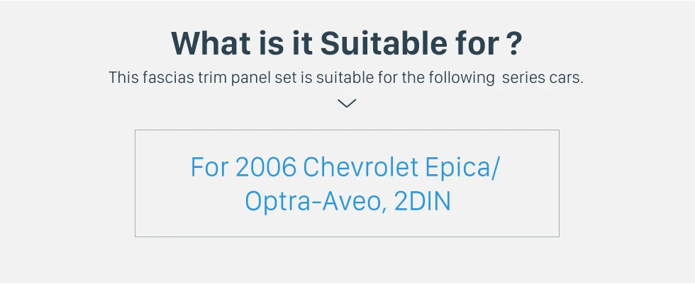 Seicane 2 Din 2006 Chevrolet Epica Optra-Aveo Car Radio Fascia Stereo Vehicle-mounted Installation Modified Panel Frame Car Kit 