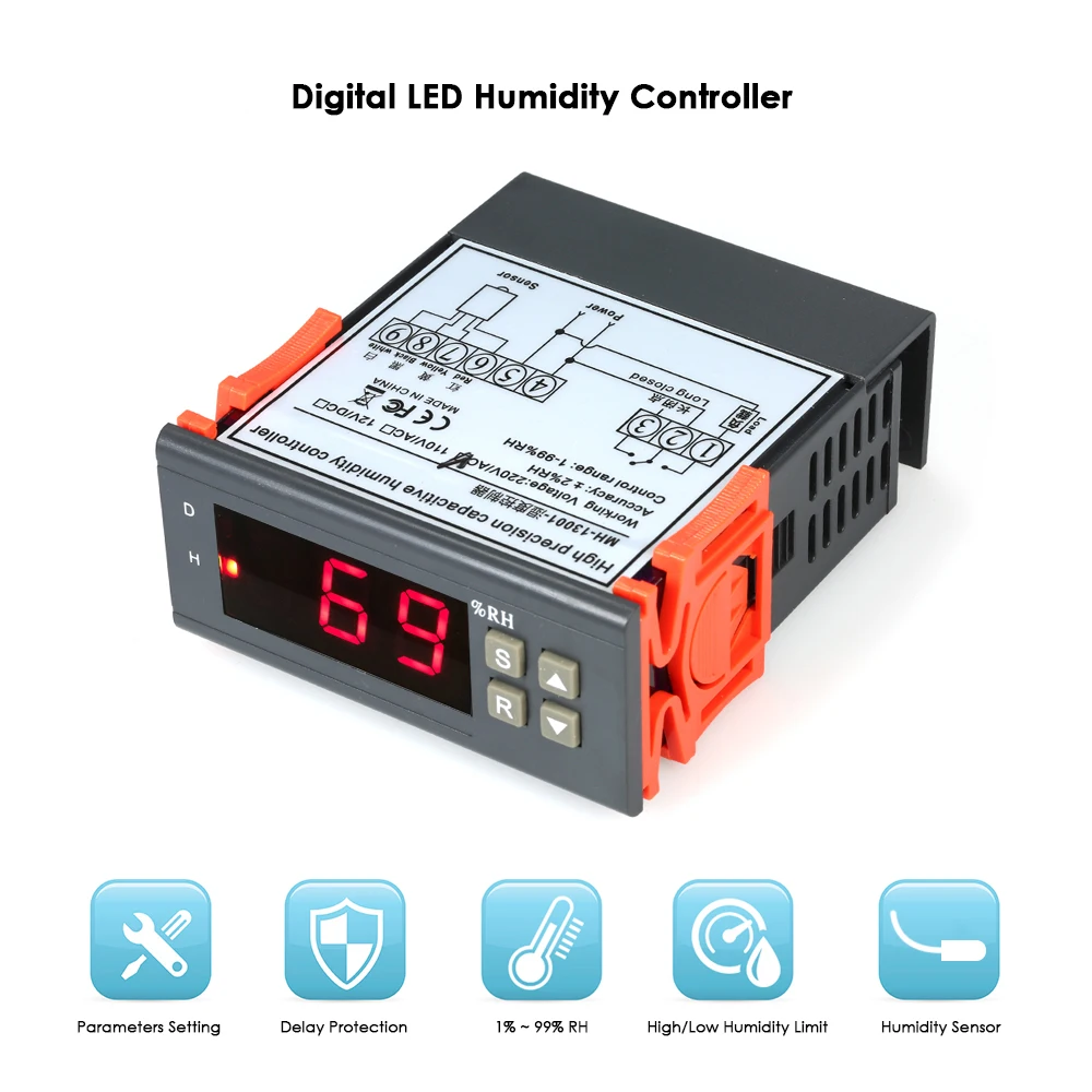 Digital Air Humidity Controller hygrometer Instrument weather station