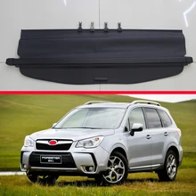 Для Subaru Forester четвёртого поколения(SJ, 2012-) алюминиевый+ холщовый задний Чехол для багажника, защитный экран