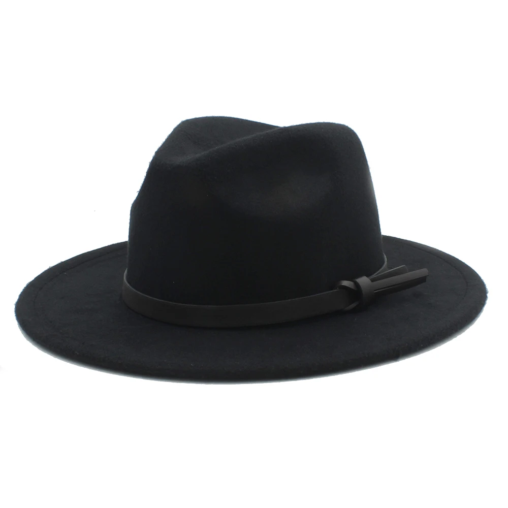 Для женщин и мужчин Шерсть Винтаж Гангстер Трилби фетровая шляпа с широкими полями джентльмен Элегантная Леди Зима Осень Джаз шапки K20