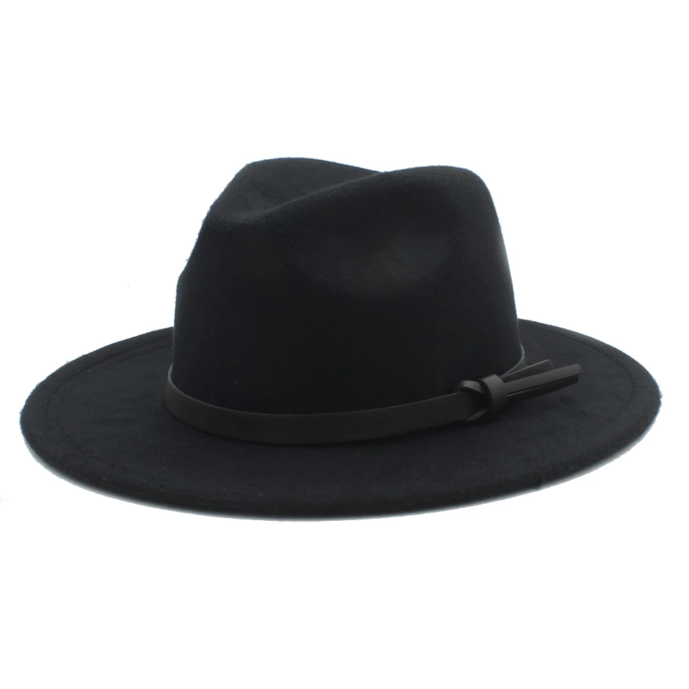Women Men Wool Vintage Gangster Trilby 