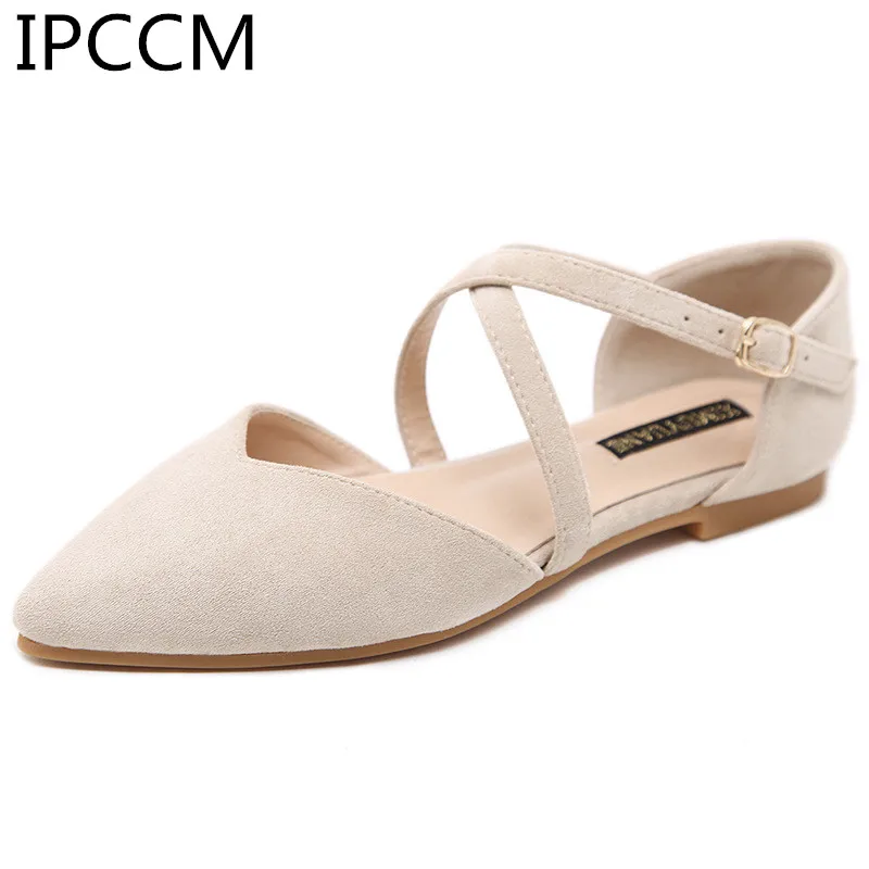 

Spring And Autumn Of 2019 Fashion Pointed Wearable And Comfortable Cashmere Solid Color Buckle Shallow Mouth Women's Pumps