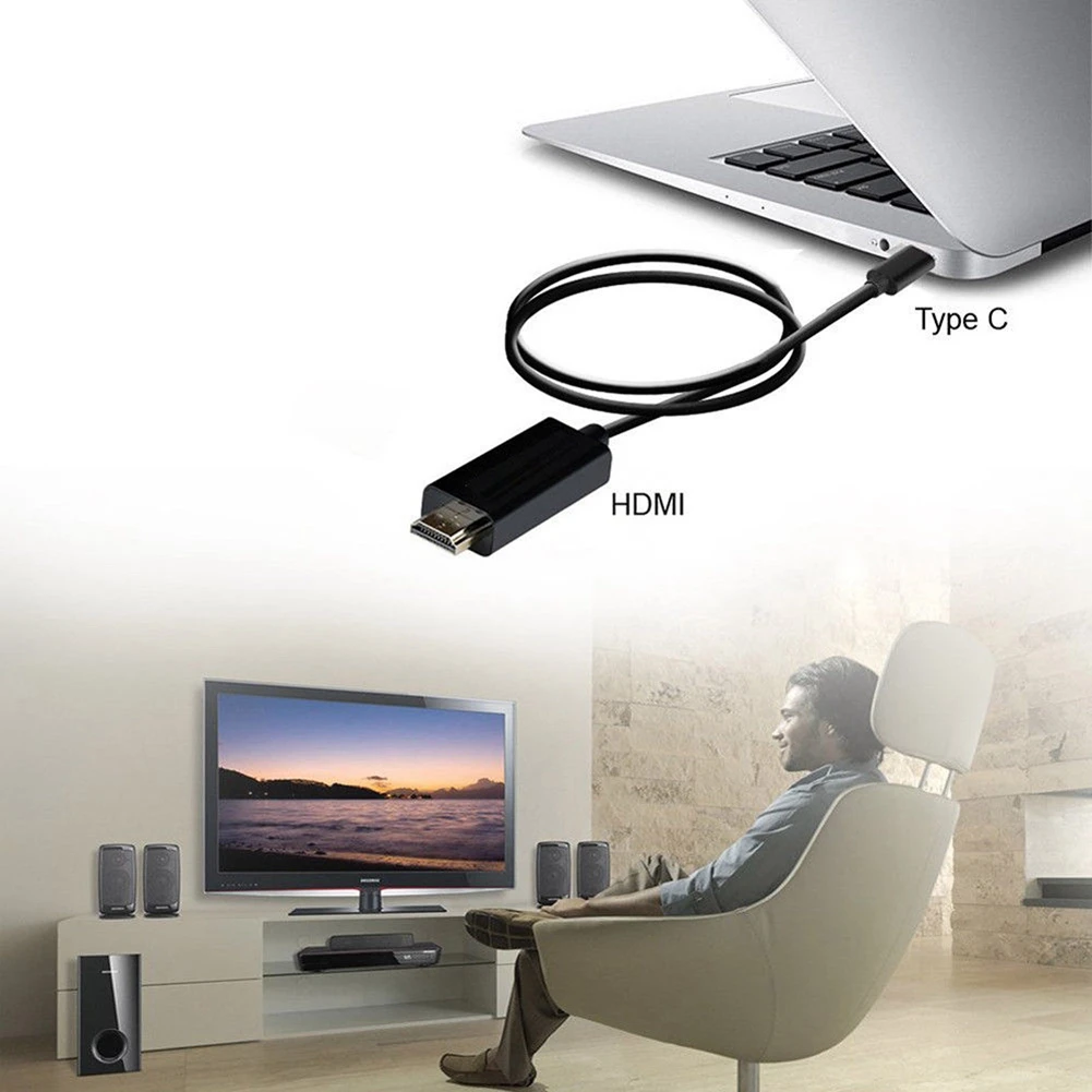 Кабель TOP Type C USB HDMI 6 футов 3 1 (Совместимость с Thunderbolt 3) для планшета|Кабели HDMI| |