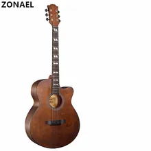 ZONAEL 40 Inch High Quality Acoustic Guitar Folk Guitar Musical Instruments Unisex Rosewood Fingerboard Picea Asperata Guitarra