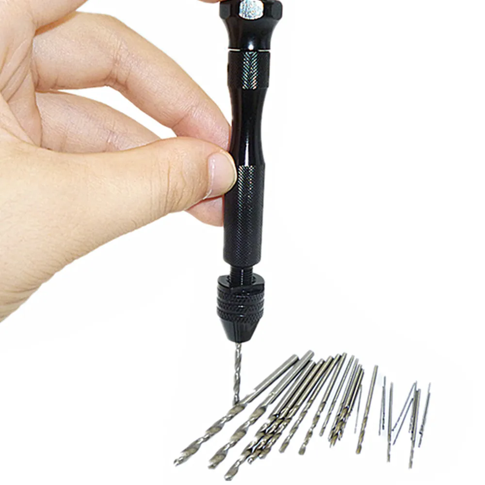 Hand Drill Jewelry Craft Hand Manual Drill Reamer Chuck Mini Hand Twist Drill