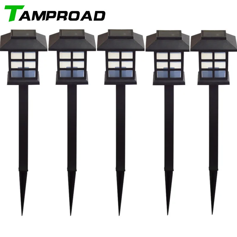 TAMPROAD 4 Pcs Waterproof Cottage Style LED Solar Garden Light Outdoor
