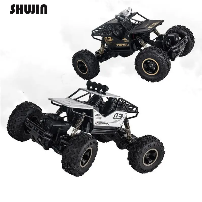 

Shujin RC Car 1/16 4WD Rock Crawlers Driving Car Double Motors Drive Bigfoot Car Remote Control Car Model Off-Road Vehicle Toy