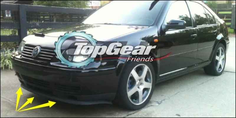 Lábios para Volkswagen Pára-choques Lábio Defletor Jetta Bora Clasico Gli Sagitar Vento Novo Compacto Spoiler Saia - Corpo Kit Tira vw 5 Saia abertura frontal