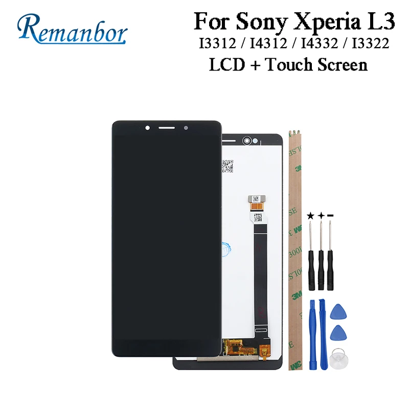 

Remanbor For Sony Xperia L3 I3312 LCD Display and Touch Screen 5.7" Assembly Repair Parts For Sony Xperia L3 I4312 I4332 I3322