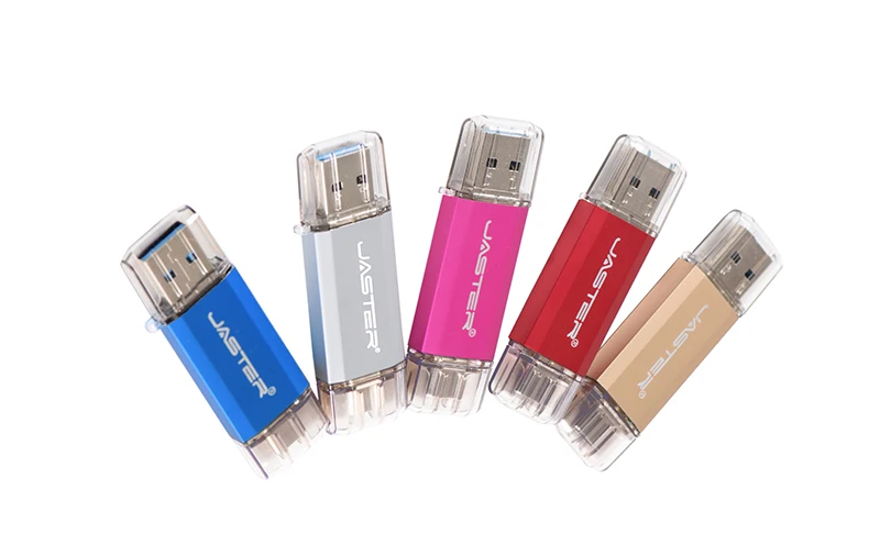 JASTER 3 в 1 OTG USB флеш-накопитель USB 3,0+ Micro usb+ type-C флеш-накопитель 128 Гб 64 ГБ 32 ГБ 16 ГБ 8 ГБ 4 ГБ Флешка для Android/PC