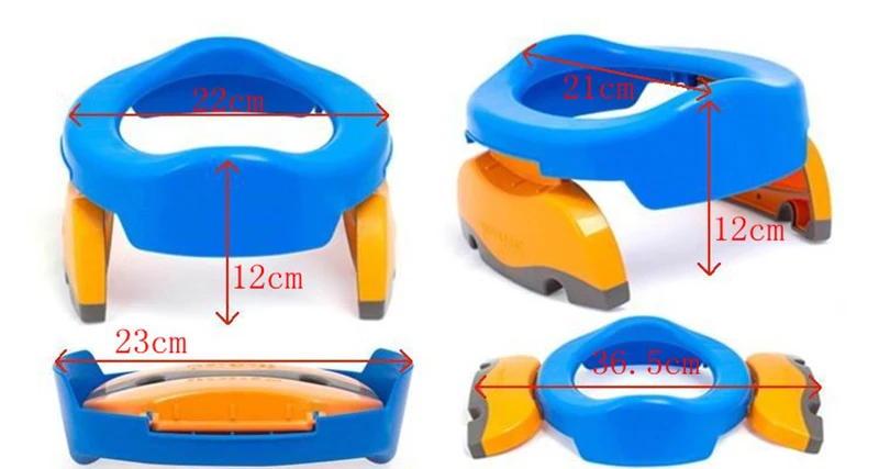 Assento de Viagem Anéis com Urina Bolsa para Crianças Bebê Portátil Pottie Câmara Potes Foldaway Toalete Treinamento Potty Verde Azul Rosa 5 High Quality Mamãe e Bebê