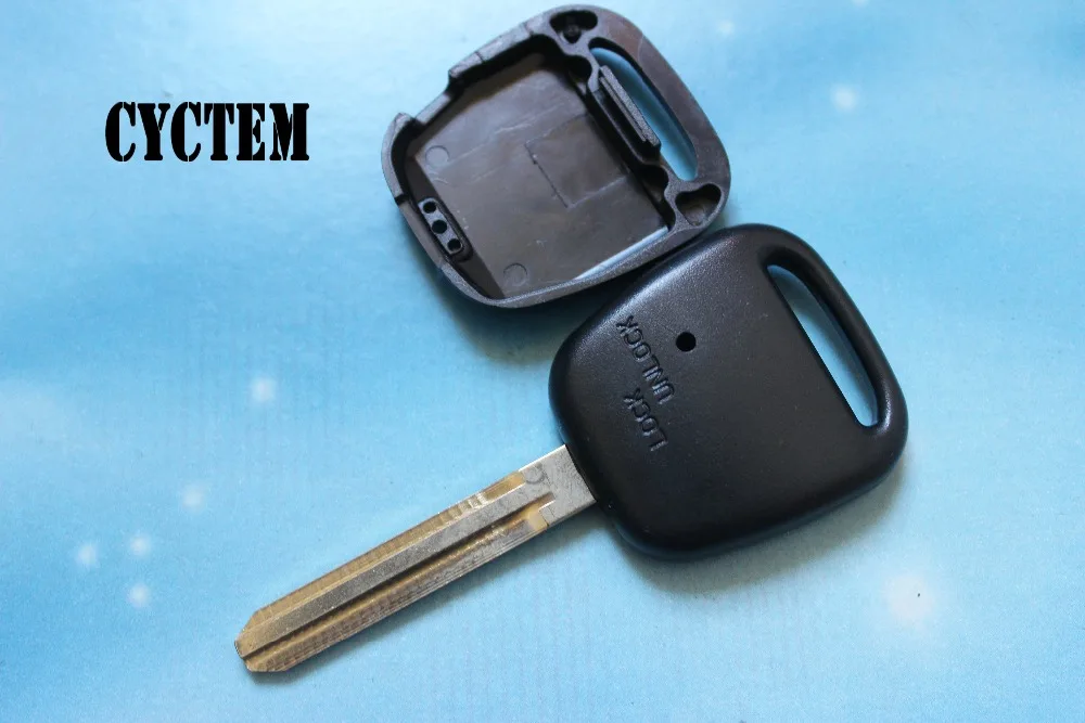 CYCTEM 1 Боковая кнопка дистанционного ключа оболочки автомобиля брелок корпус дистанционного управления чехол Замена Toy43 лезвие подходит для Toyota Previa Corolla