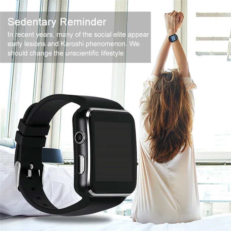 X6 Смарт-часы с камерой с сенсорным экраном Поддержка sim-карты TF Bluetooth умные часы для IPhone Xiaomi Android телефон