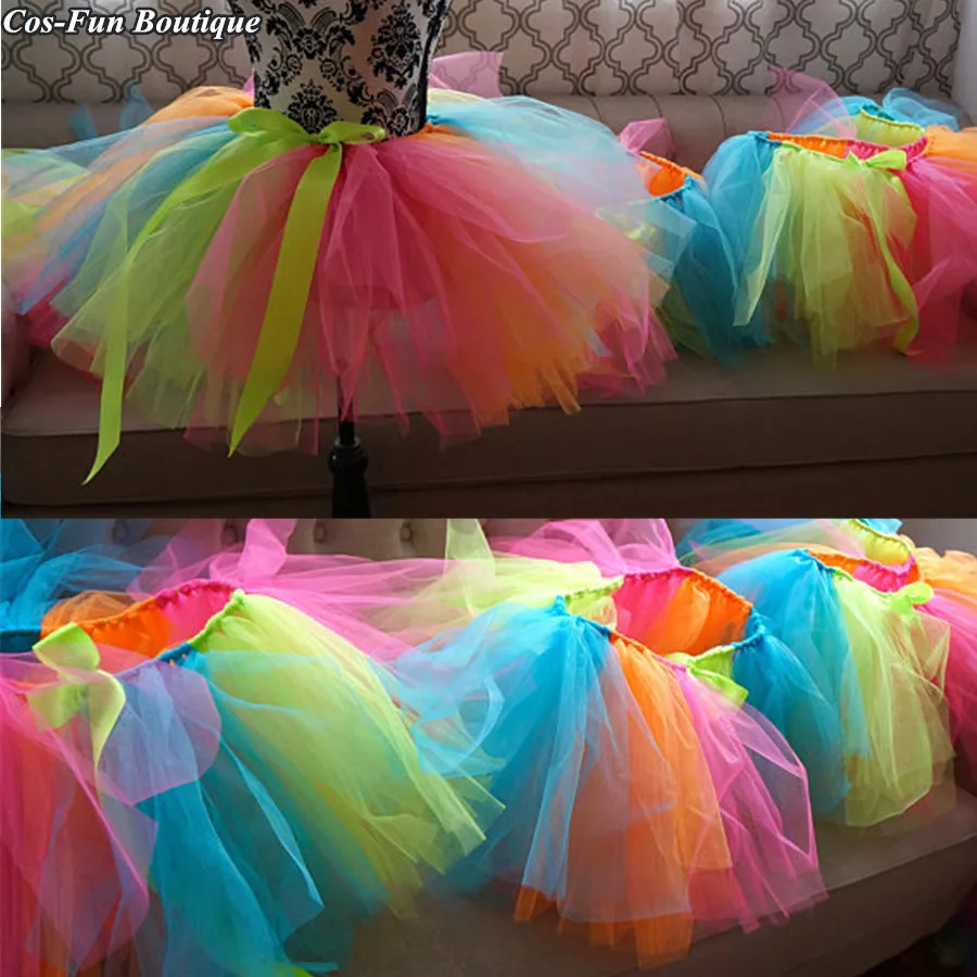 

Bulk Neon Tutu Skirt Adult Rainbow Women Skirt Birthday Party Woman Ball Gown Autumn Outfit35cm Christmas Fashion Woman Skirt