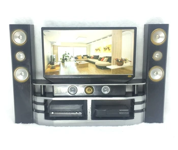 

NK One Set Doll Fashion Hi-Fi TV Theatre Set Dollhouse Furniture Decor Accessories For Barbie Doll For Monster High Doll