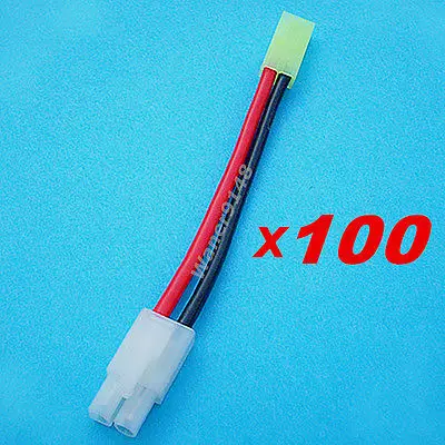 

100x10cm 14awg Large Male to Small Female AEG Tamiya Connector Extension Cable