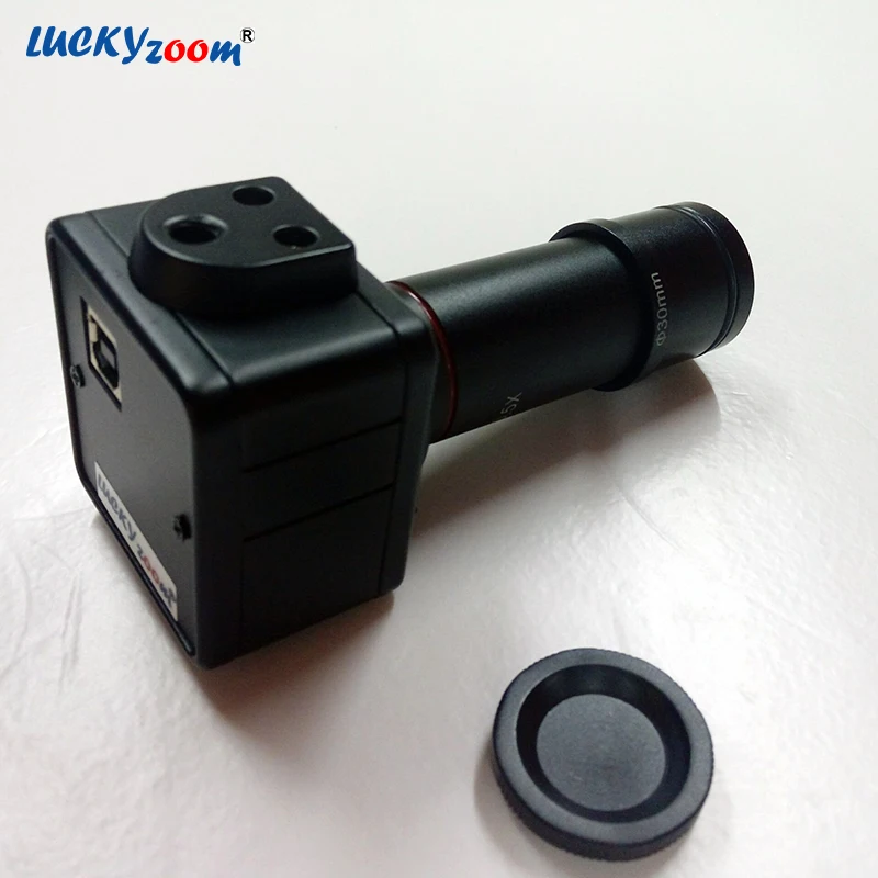 Luckyzoom HD 5MP USB CMOS Камера электронные цифровые окуляр микроскопа Адаптер драйвер захвата изображения для Win7/Win8/ Win10