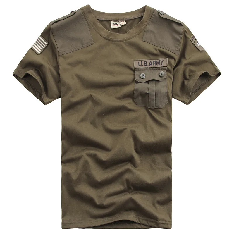 Качественные хлопковые футболки, мужские летние футболки с коротким рукавом в Военном Стиле, армейские футболки США, Лоскутная футболка, тактическая одежда
