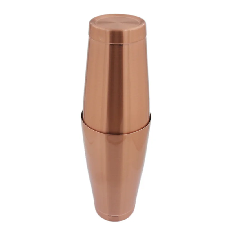 304 Stainless Steel Cocktail Shaker Copper Plated Shaker Boston American Style New Bar Shaker Cocktail Tools